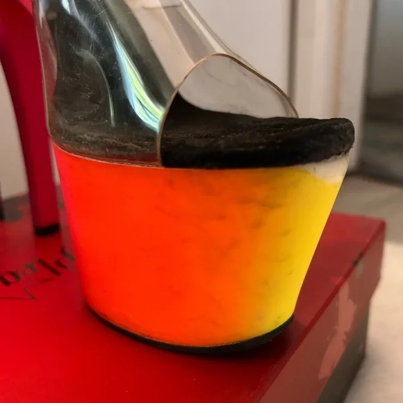 Pleaser Rainbow Heels - Picture 8 of 15